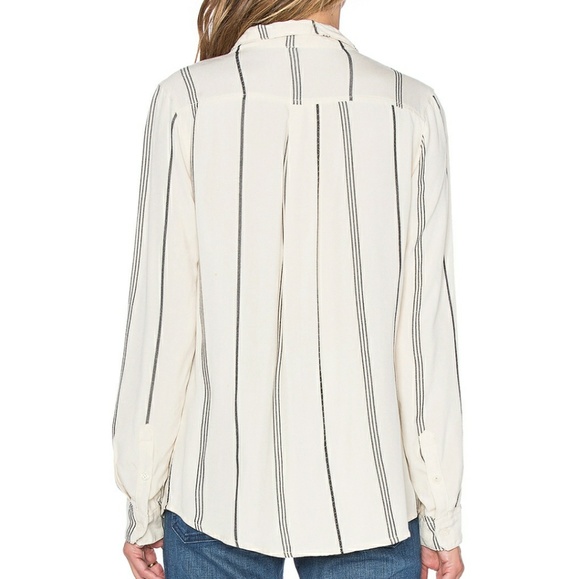 Sanctuary Tailored Boyfriend Shirt Striped XS - Picture 2 of 8